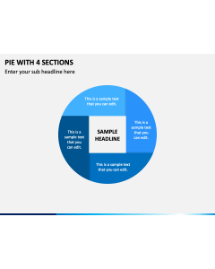 Pie With 4 Sections PPT Slide 1