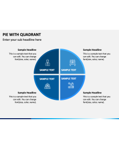 Pie With Quadrant PPT Slide 1