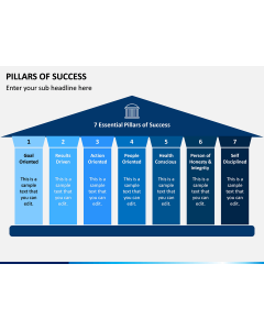 Pillars of Success PPT Slide 1