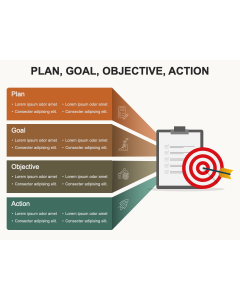 Plan, Goal, Objective, Action PPT Thumbnail