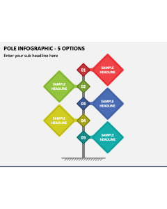 Pole Infographic - 5 Options PPT Slide 1