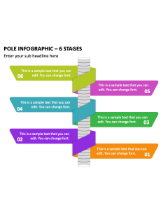 Pole Infographic - 6 Stages PPT Slide 2
