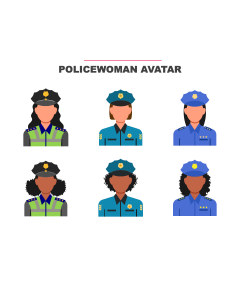 Policewoman Avatar PPT Thumbnail