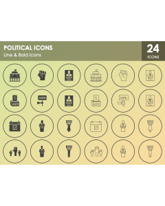 Political Icons PPT Slide 1