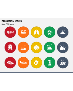 Pollution Icons PPT Slide 1