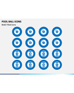 Pool Ball Icons PPT Slide 1