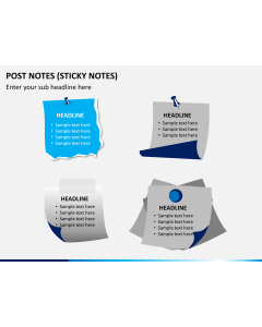 Post notes free PPT slide 1
