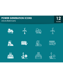 Power Generation Icons PPT Slide 1