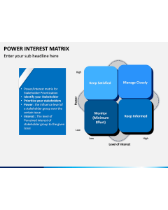 Power Interest Matrix PPT Slide 1