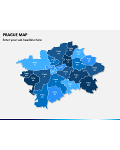 Prague Map PPT Slide 1