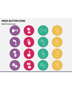 Press Button Icons PPT Slide 1