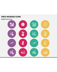 Price Increase Icons PPT Slide 1