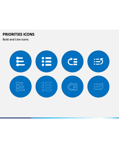 Priorities Icons PPT Slide 1