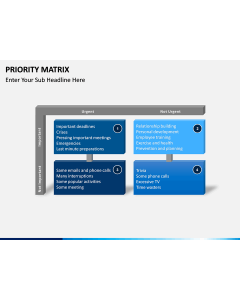 Priority matrix PPT slide 1