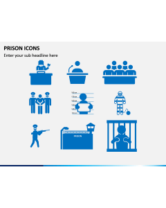 Prison Icons PPT Slide 1
