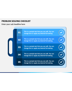 Problem Solving Checklist PPT Slide 1