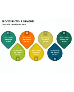 Process Flow - 7 Elements PPT Thumbnail