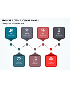Process Flow - 7 Square Points PPT Thumbnail