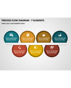 Process Flow Diagram - 7 Elements PPT Thumbnail