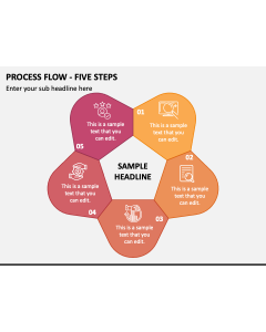 Process Flow - Five Steps PPT Slide 1