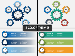 Process gears PPT cover slide