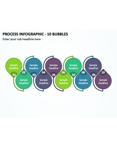 Process Infographic - 10 Bubbles PPT Thumbnail