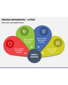 Process Infographic - 4 Steps PPT Slide 1