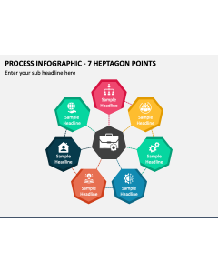 Process Infographic - 7 Heptagon Points PPT Slide 1