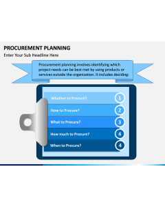 Procurement Planning PPT slide 1