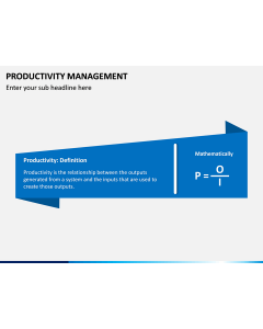 Productivity Management PPT Slide 1