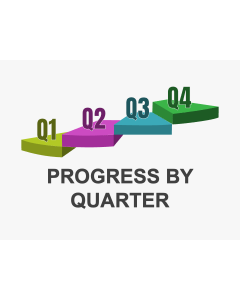 Progress by Quarter PPT Slide 1