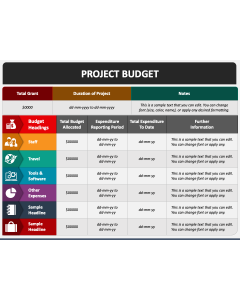 Project Budget PPT Slide 1