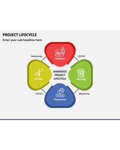 Animated Project Lifecycle PPT Slide 1