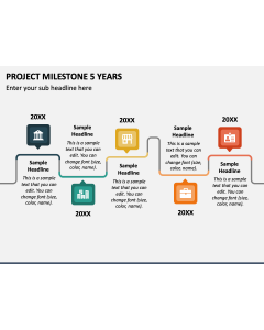 Project Milestone 5 Years PPT Slide 1