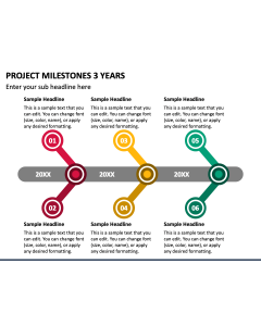 Project Milestones 3 Years PPT Slide 1