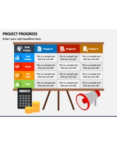 Project Progress PPT Slide 1