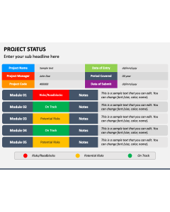 Project Status - Free Download PPT Slide 1