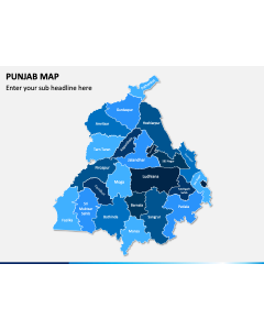 Punjab Map PPT Slide 1