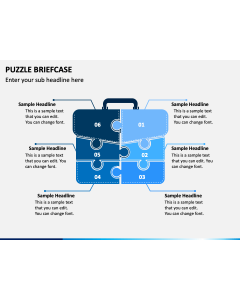 Puzzle Briefcase PPT Slide 1