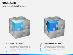 Puzzle cube PPT slide 1