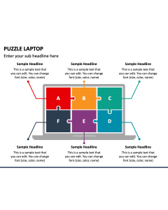 Puzzle Laptop PPT Slide 1