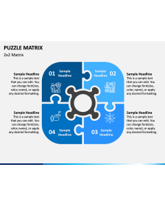 Puzzle Matrix PPT Slide 1