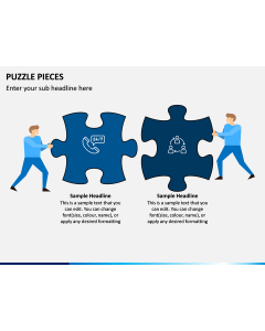 Puzzle pieces PPT slide 1