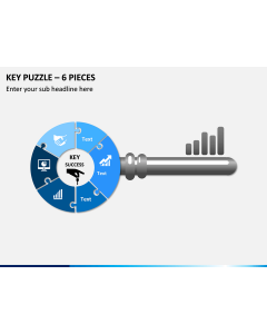 Key Puzzle – 6 Pieces PPT Slide 1