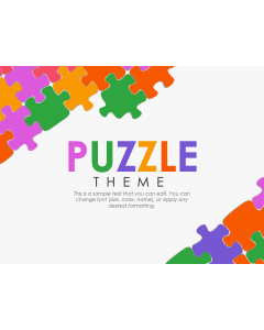 Puzzle Presentation Theme PPT Slide 1