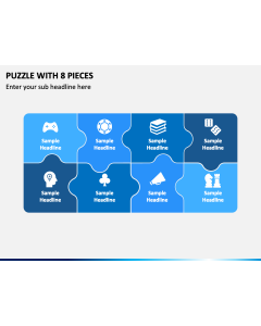 Puzzle with 8 Pieces PPT Slide 1