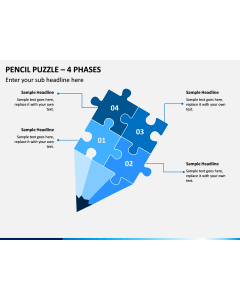 Pencil Puzzle – 4 Phases PPT slide 1
