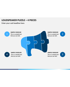 Loudspeaker Puzzle – 4 Pieces PPT Slide 1