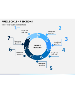 Puzzle Cycle – 7 Sections PPT Slide 1