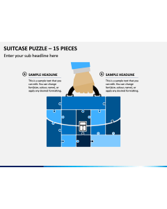 Suitcase Puzzle – 15 Pieces PPT Slide 1
